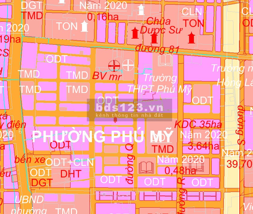 Bán đất mặt tiền .Thị xã Phú Mỹ Bà Rịa Vũng Tàu giá bán tiện đầu tư sinh lời cao
