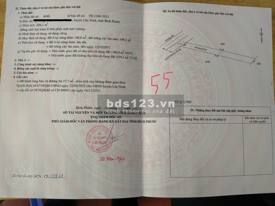 Bán đất nền Thổ cư sổ hồng riêng Bình Phước giá rẻ liên hệ xem đất 0934114656