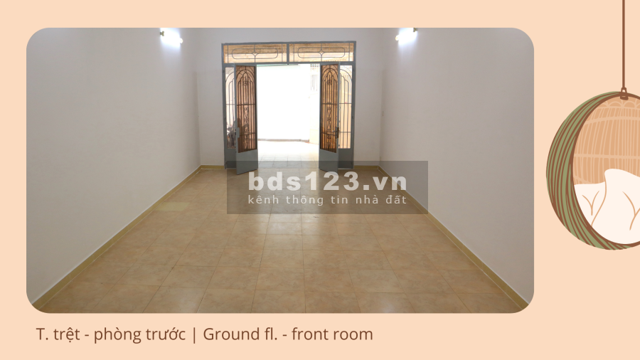 Nhà chính chủ 4PN 2PT diện tích 100m2 + sân 30m2 hẻm rộng yên tĩnh giá tốt thị trường
