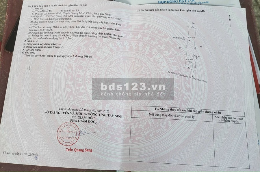 Bán Đất Dương Minh Châu Tây Ninh hỗ trợ vay liên hệ 0816389595, giá tốt đầu tư