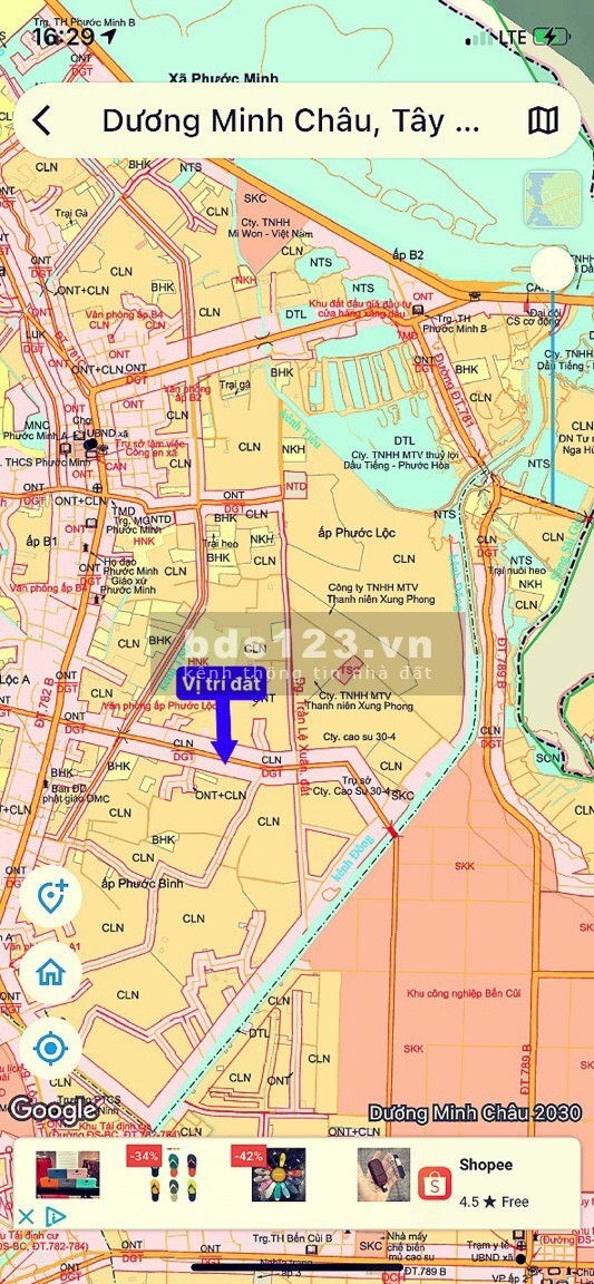 Bán Đất Dương Minh Châu Tây Ninh hỗ trợ vay liên hệ 0816389595, giá tốt đầu tư