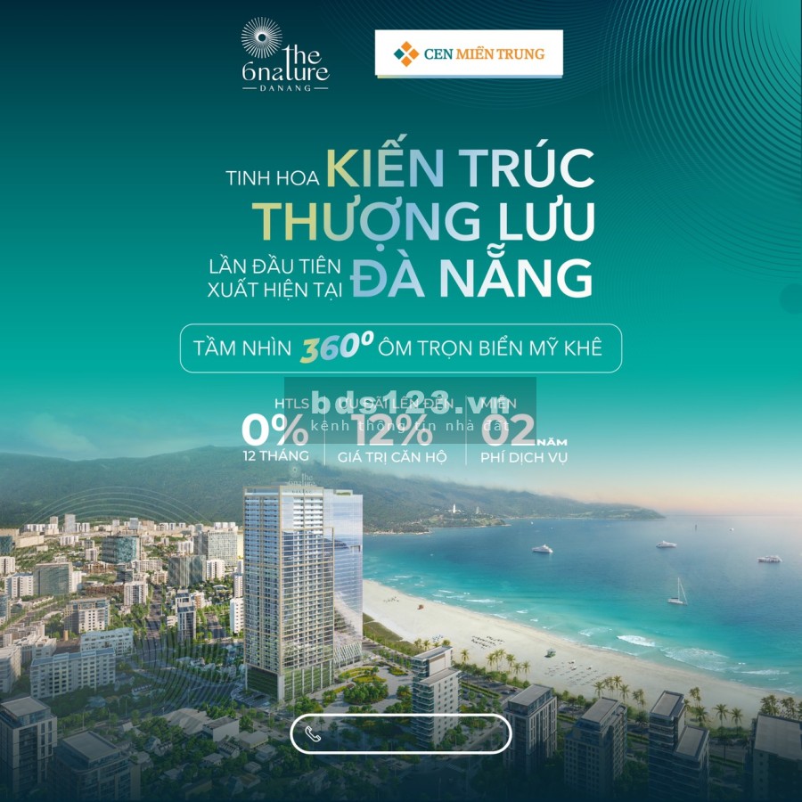 Bán căn hộ view biển đẳng cấp Đà Nẵng The 6Nature sổ đỏ chính chủ, pháp lý chuẩn