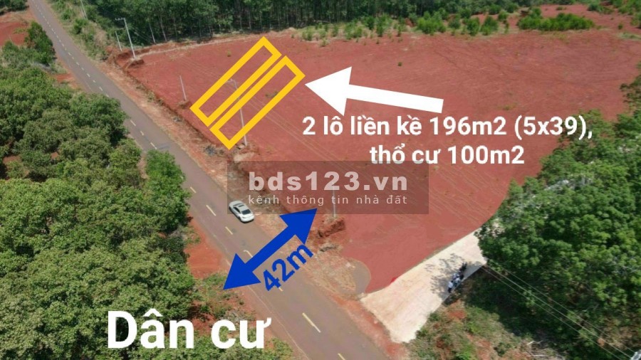 BÁN GẤP chính chủ cần ra 2 lô mặt tiền DT753 190m thổ cư 100% gia 600tr