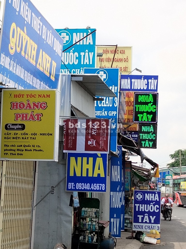 Bán nhà Mặt tiền 446 Quốc Lộ 13 phường Hiệp Bình Phước TP Thủ Đức vị trí cực đẹp