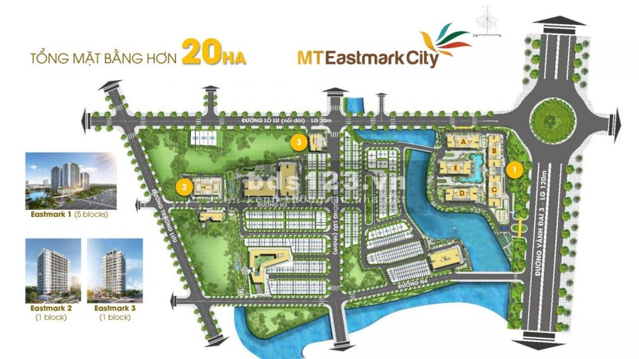 Bán căn hộ chung cư cao cấp Quận 9 tại MT Eastmark City giá bán chỉ từ 39 tr/m2