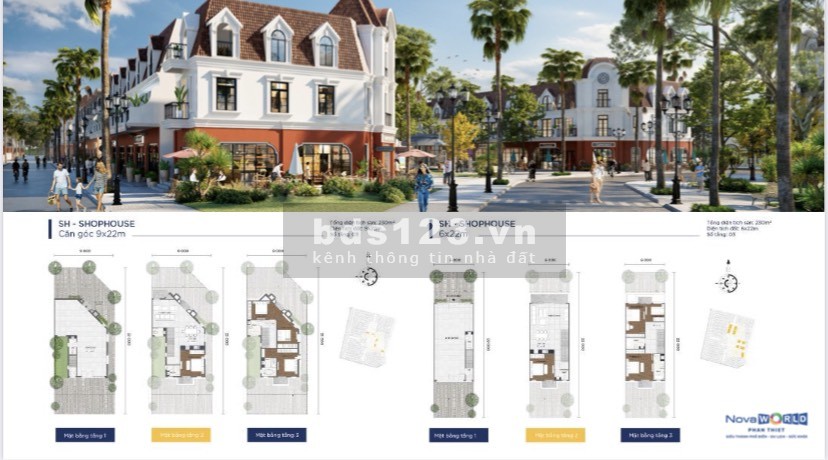Sở hữu shophouse biển 2 mặt tiền giá bán chỉ 1tỷ8- NovaWorld Phan Thiết