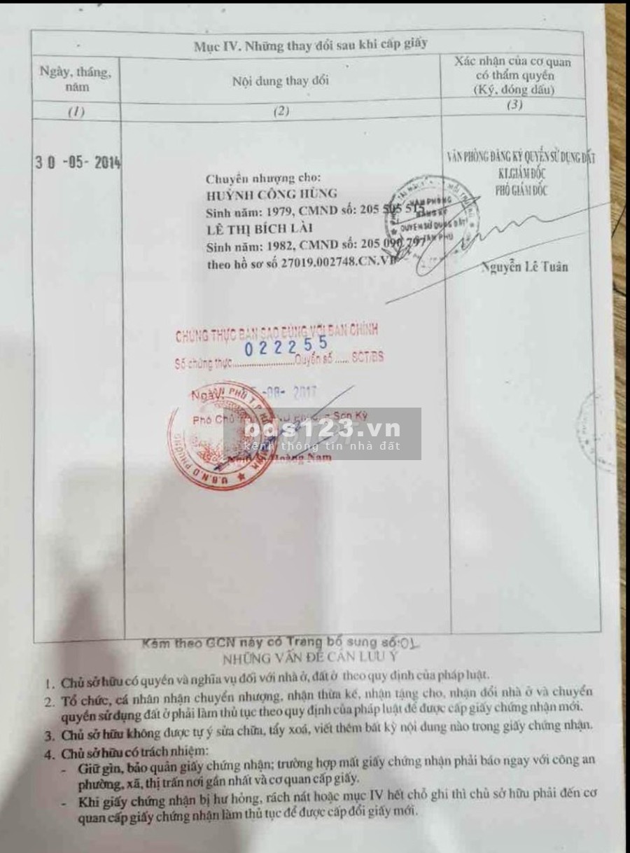 Cần bán căn góc căn hộ chung cư Gò Dầu 1, P Tân Quý, Quận Tân Phú giá bán 2.5 tỷ