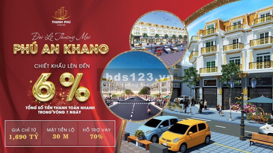 Trung Tâm Thương Mại Phú An Khang, sổ hồng sở hữu lâu dài bàn giao ngay