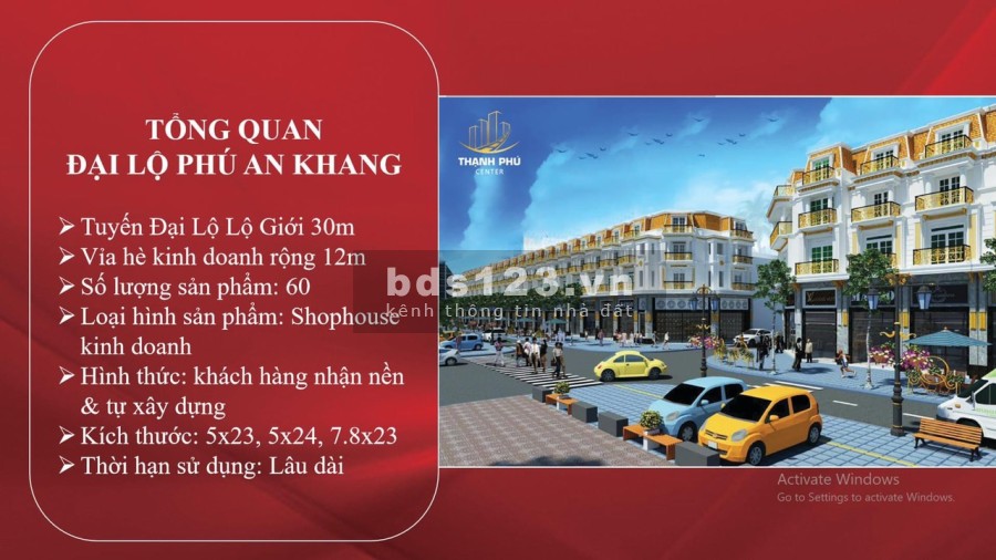 Trung Tâm Thương Mại Phú An Khang, sổ hồng sở hữu lâu dài bàn giao ngay
