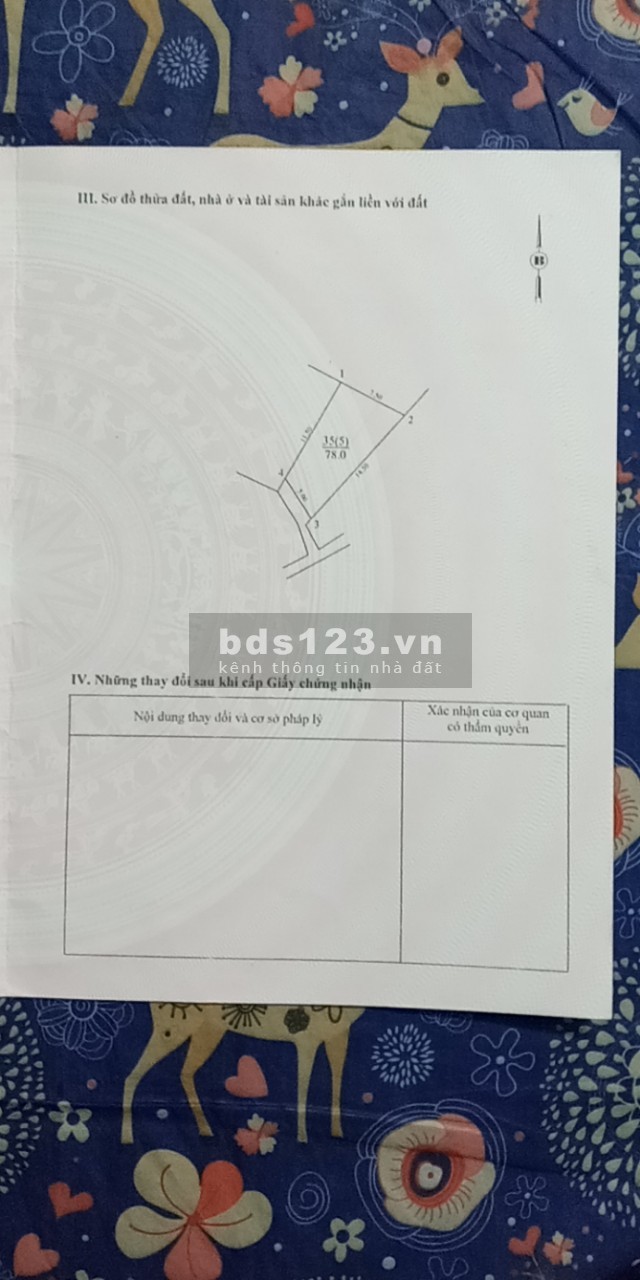 Chính chủ bán mảnh đất ngay cạnh đại học Công Nghiệp Dệt May liên hệ 0396118944