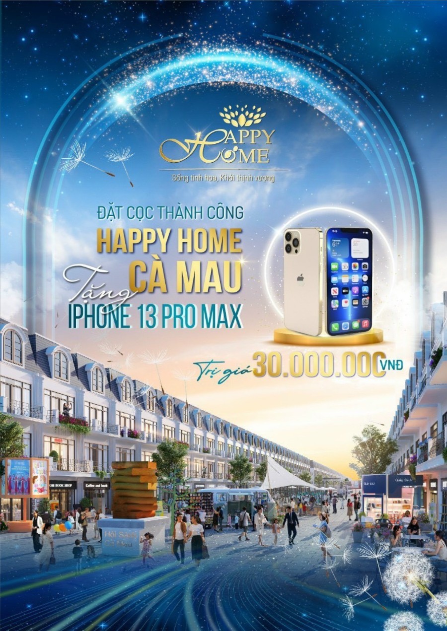 Đất rẻ mặt tiền trung tâm thành phố Happy Home Cà Mau, nơi kết nối tinh hoa mang lại giá trị