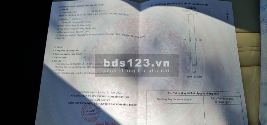 Bán đất sào giá rẻ Đồng Xoài Bình Phước, sổ riêng mỗi nền công chứng nhanh trong tuần