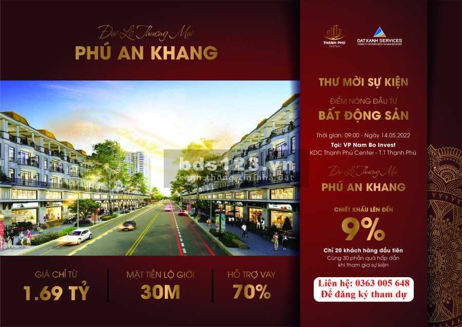 ‍ Bán đất thổ cư Thạnh Phú trả trước 30% là đã sỡ hữu diện tích 120m2, bàn giao ngay