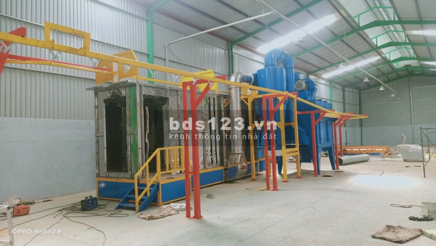 Cho thuê nhà xưởng diện tích 1300m2, hệ thông sơn tĩnh điện mới 100%, giá tốt