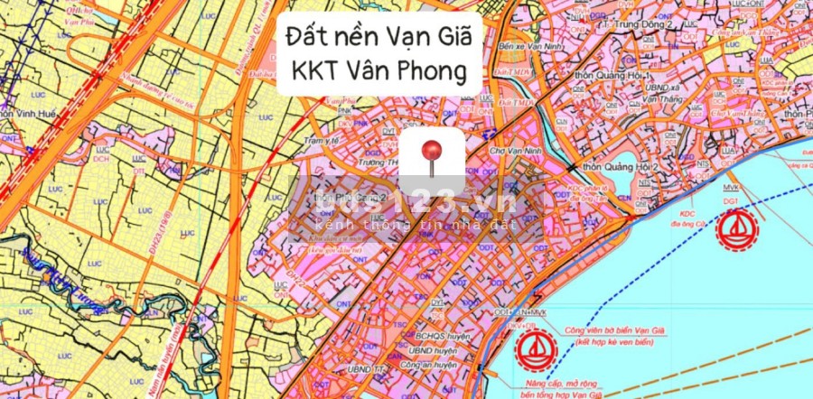 Cần bán đất sổ riêng thổ cư Khu kinh tế Bắc Vân Phong giá bán thoả thuận, bàn giao ở ngay