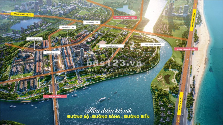 Chính thức ra mắt khu đô thị mới Nam Đà Nẵng mặt sông cần biển, chiết khấu khủng 9%