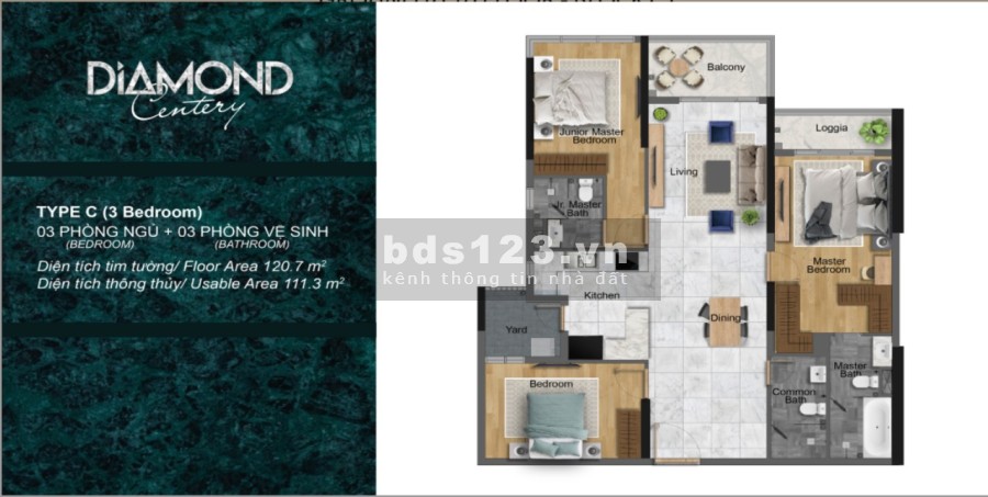 Căn hộ 3PN 3WC view biển ngay Aeon Mall Tân Phú liên hệ 090935787