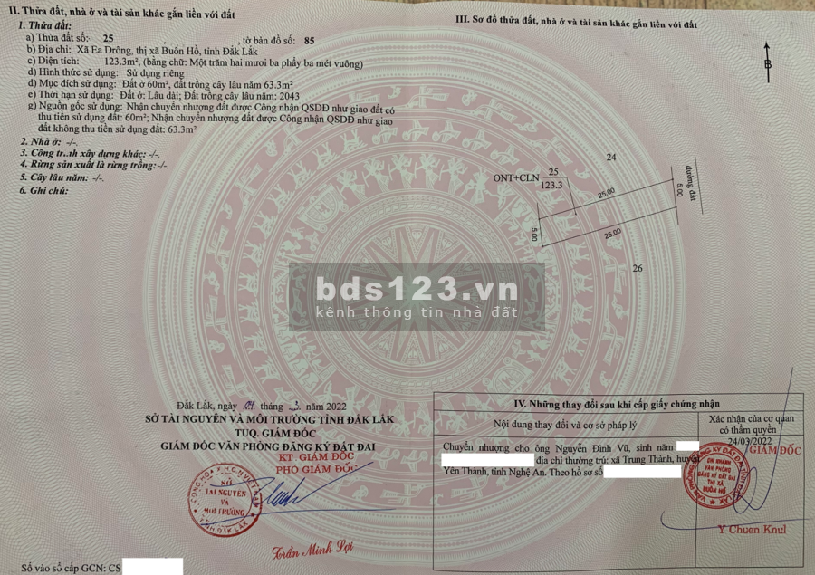 Bán đất chính chủ Buôn Hồ, Đắk Lắk Cần liên hệ 0774677023, pháp lý rõ ràng, thủ tục nhanh gọn.
