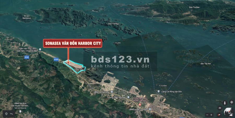 Duy nhất căn 3 mặt tiền tặng sân vườn view triệu đô vịnh Bái Tử Long, pháp lý chính chủ