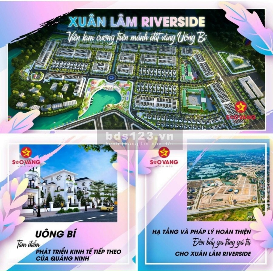 Xuân Lâm Riverside, Đất nền đô thị sổ đỏ lâu dài + không ép xây, giá rẻ nhất đầu tư sinh lời