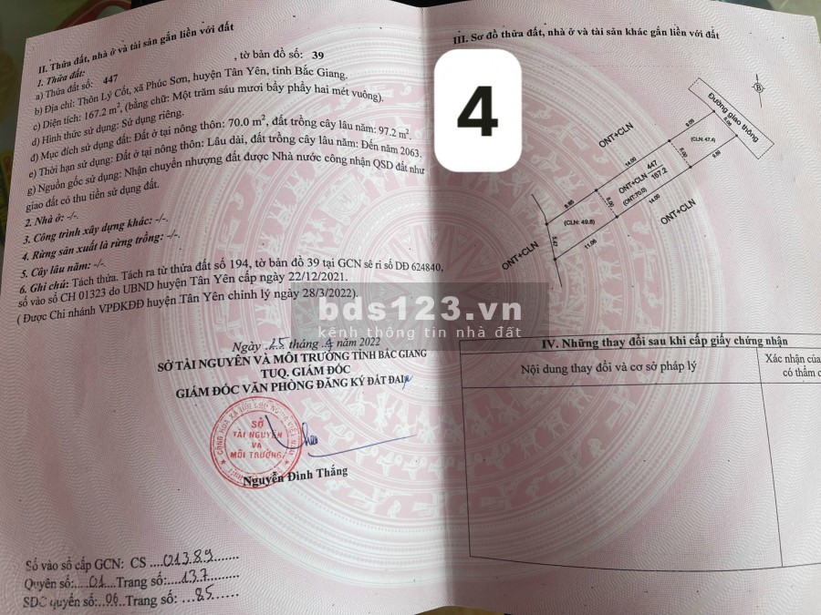 Đất sẵn sổ, ven khu công nghiệp giá 650 triệu/tháng, liên hệ 0334008701, bàn giao ngay