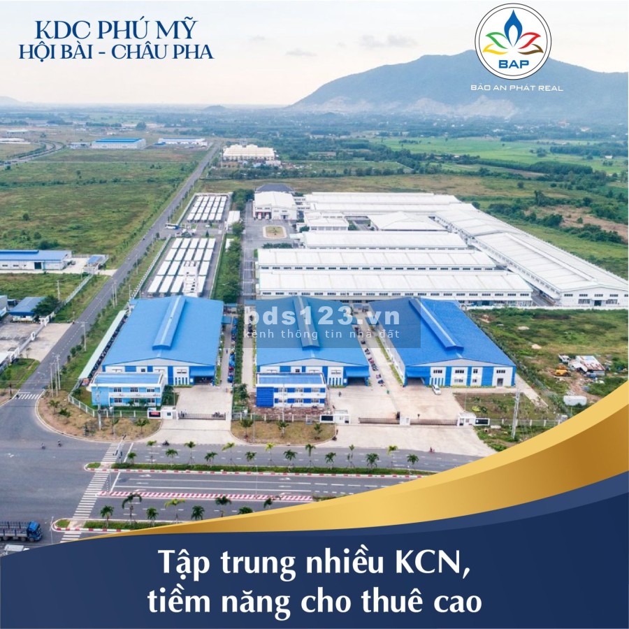 Bán đất nền khu dân cư Phú Mỹ toạ lạc tại mặt tiền đường Hội Bài - Châu Pha