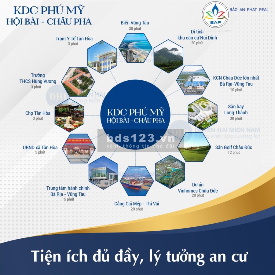 Bán đất nền khu dân cư Phú Mỹ toạ lạc tại mặt tiền đường Hội Bài - Châu Pha