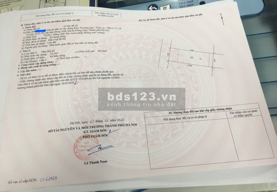 Bán Liền Kề Dự án Happy Land Đông Anh (80m2) liên hệ 0905561398, đã có sổ đỏ từng lô