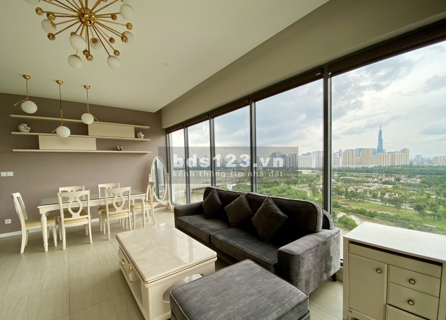 Bán căn 3PN Đảo Kim Cương diện tích 118m2. View sông Sài Gòn, Landmark 81 và Bitexco Q1, giá 12.8 tỷ