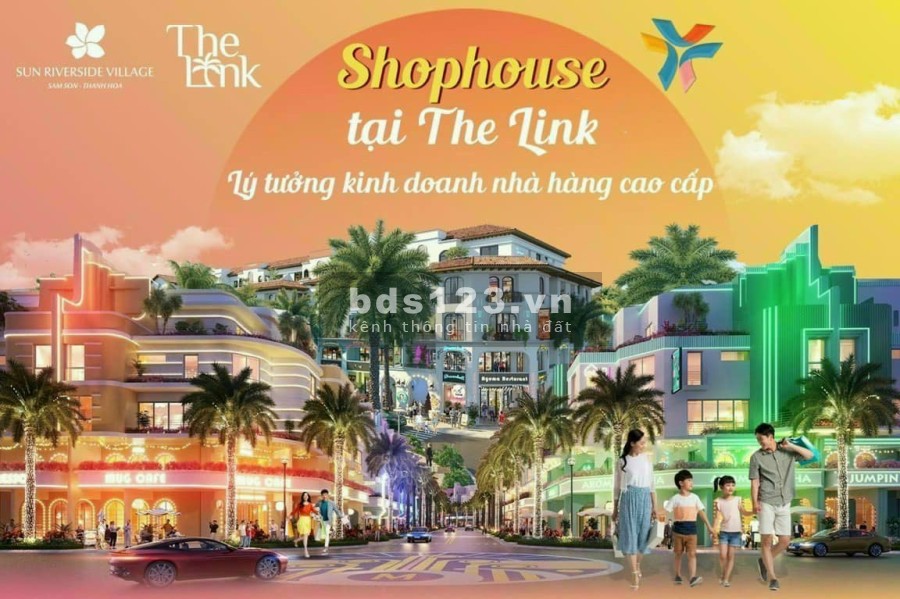 Shophouse Sun The Link Sầm Sơn, siêu phẩm đầu tư x2, x3 lợi nhuận, bàn giao ngay