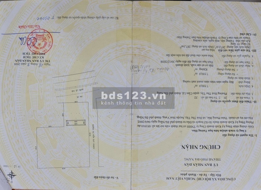 Bán đất dự án trung tâm đăng kiểm xe cơ giới 43-03D, giá bán 84 tỷ, pháp lý đầy đủ