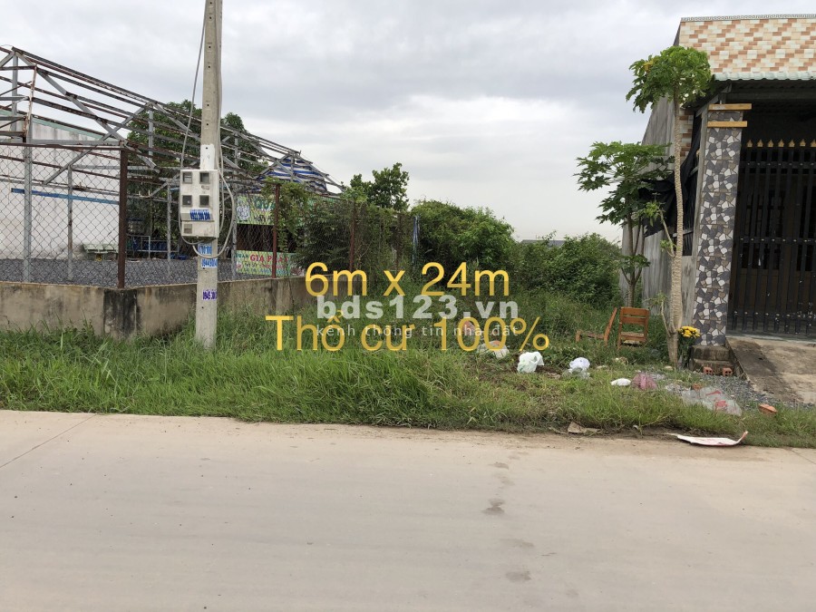 Đất thổ cư mặt tiền đường trường học Mỹ Yên Bến Lức, giá bán 2.85 tỷ, lh 0938921889