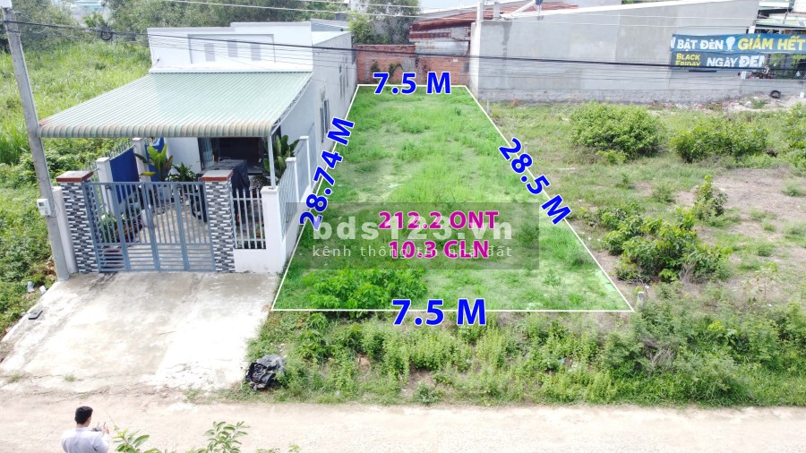 Cần bán 222.5m2, đất nền full thổ cư gần biên, khu dân cư đông đúc, giá tốt đầu tư