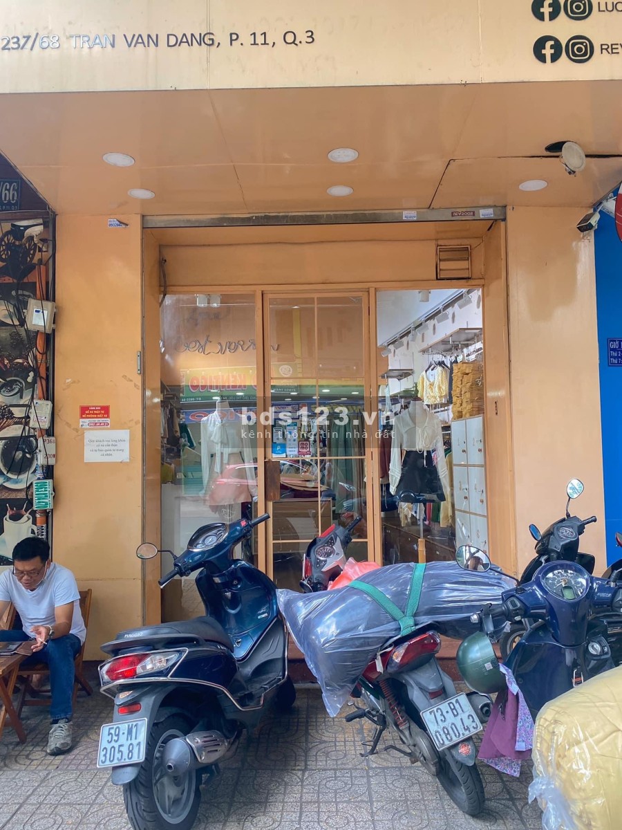 Sang nhượng mặt bằng Trần Văn Đang khu sầm uất tiện kinh doanh, vào sử dụng ngay
