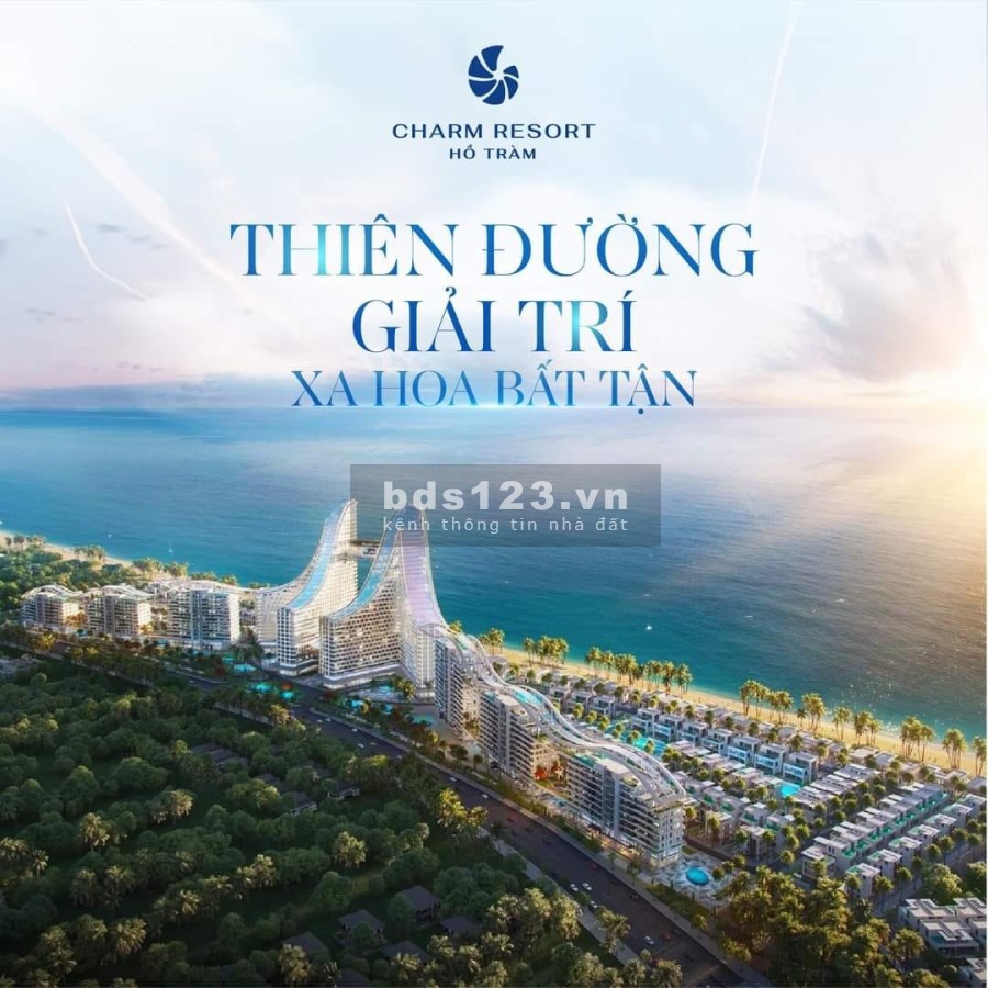 Bán biệt thự villa xác biển Charm Hồ Tràm,Full NT 5 sao,cam kết LN 6.5%,sở hữu bãi biển riêng 4km