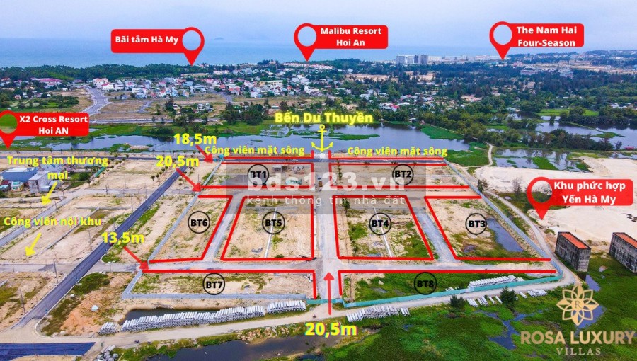 Bán Đất View Sông Cổ Cò Chỉ Từ 1,5 tỷ/lô, pháp lý đầy đủ, sở hữu lâu dài, ngân hàng hỗ trợ 60%