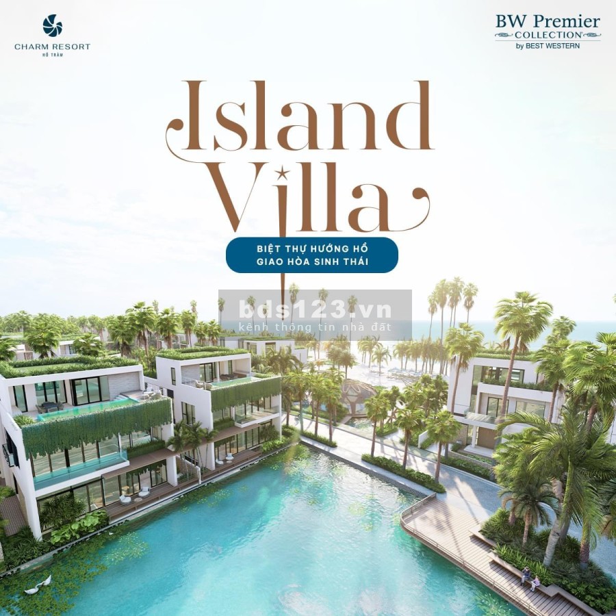 Bán biệt thự villa xác biển Charm Hồ Tràm,Full NT 5 sao,cam kết LN 6.5%,sở hữu bãi biển riêng 4km
