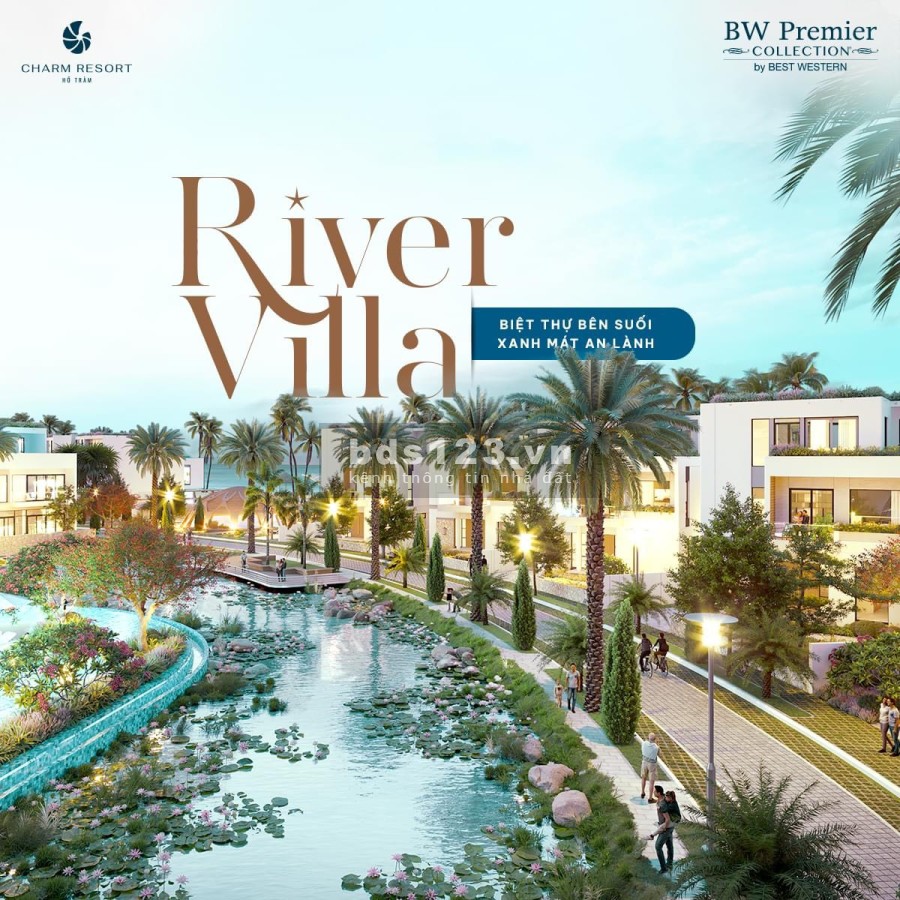 Bán biệt thự villa xác biển Charm Hồ Tràm,Full NT 5 sao,cam kết LN 6.5%,sở hữu bãi biển riêng 4km