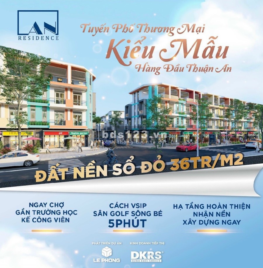 Đất nền mặt tiền đã có sổ đỏ,hạ tầng hoàn chỉnh, liền kề Vsip đầu tư sinh lời cao