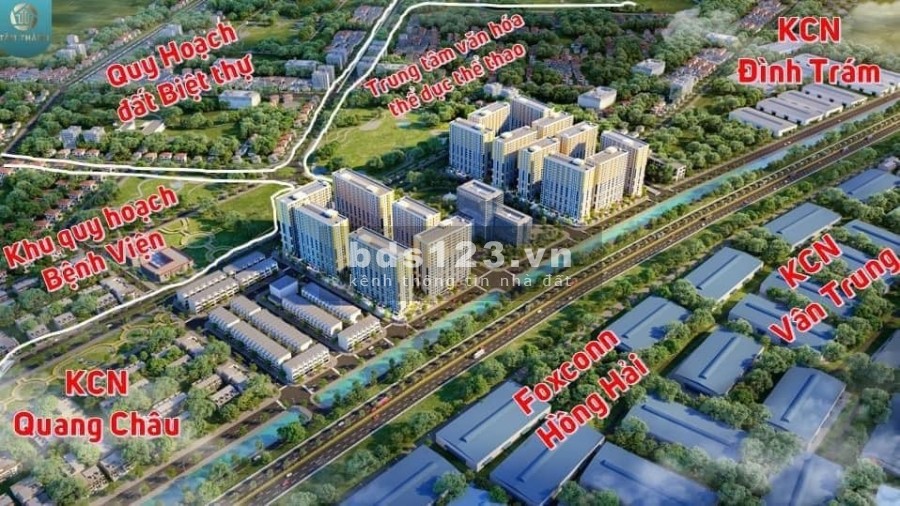 Căn hộ chung cư nhà ở xã hội Evergreen giá rẻ gần khu công nghiệp TT.Nếnh, Việt Yên, Bắc Giang