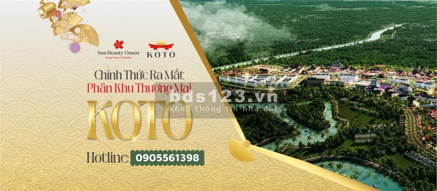 Bán suất ngoại giao căn shophouse thương mại Koto Sun Beauty Onsen…