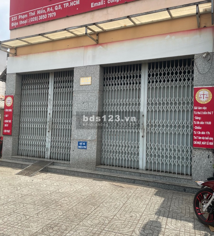 Cho thuê mặt bằng đường Phạm Thế Hiển hợp đồng dài hạn, liên hệ 0903332504