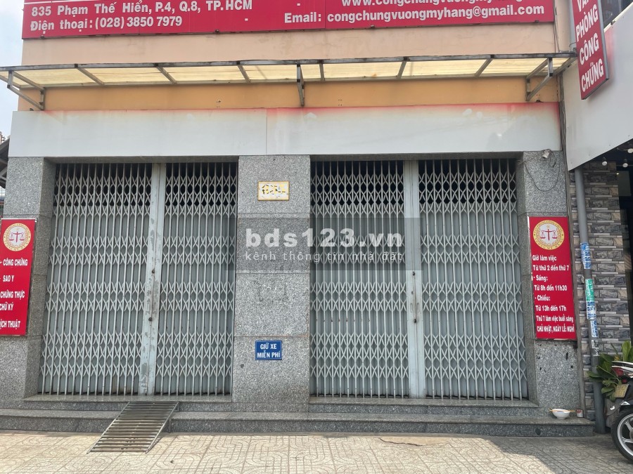 Cho thuê mặt bằng đường Phạm Thế Hiển hợp đồng dài hạn, liên hệ 0903332504