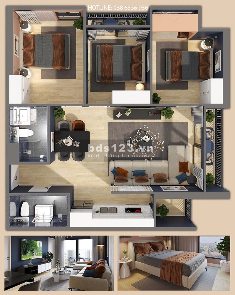 Nhận Đặt Chỗ Dự án The Lines tổ hợp căn hộ chuẩn 5 sao nằm trong đại đô thị Triệu Cây Xanh