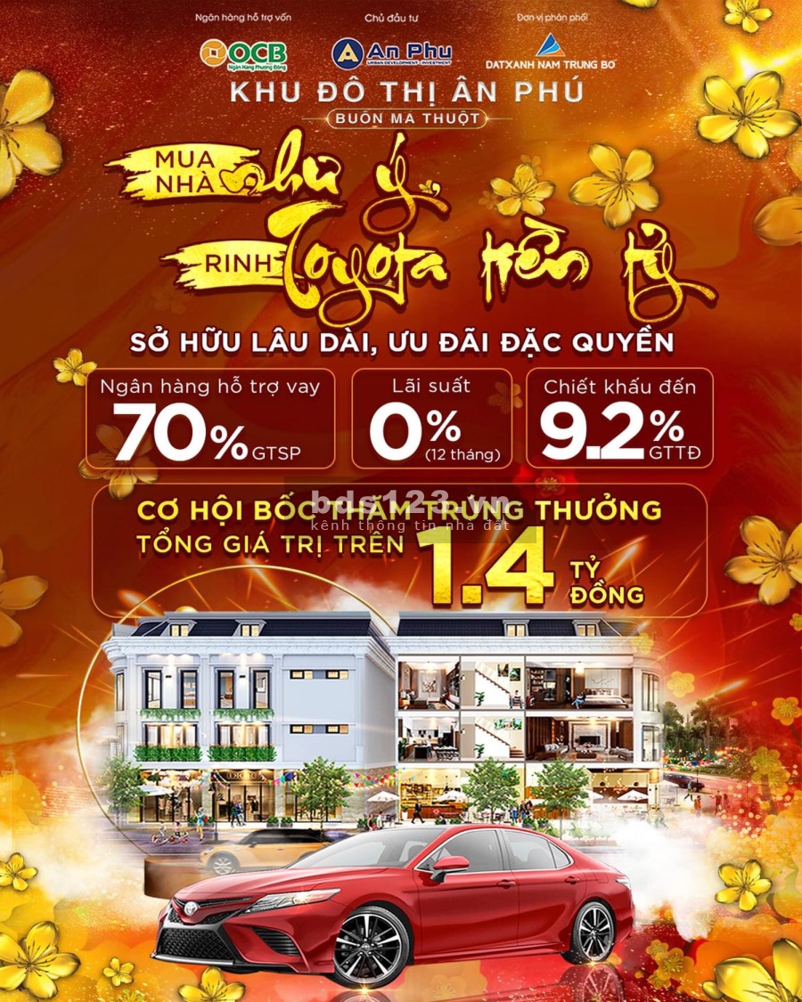 Chiết khấu lên tới 9,2%, lãi suất 0% khi sở hữu căn shophouse hà huy tập lộ giới 32m