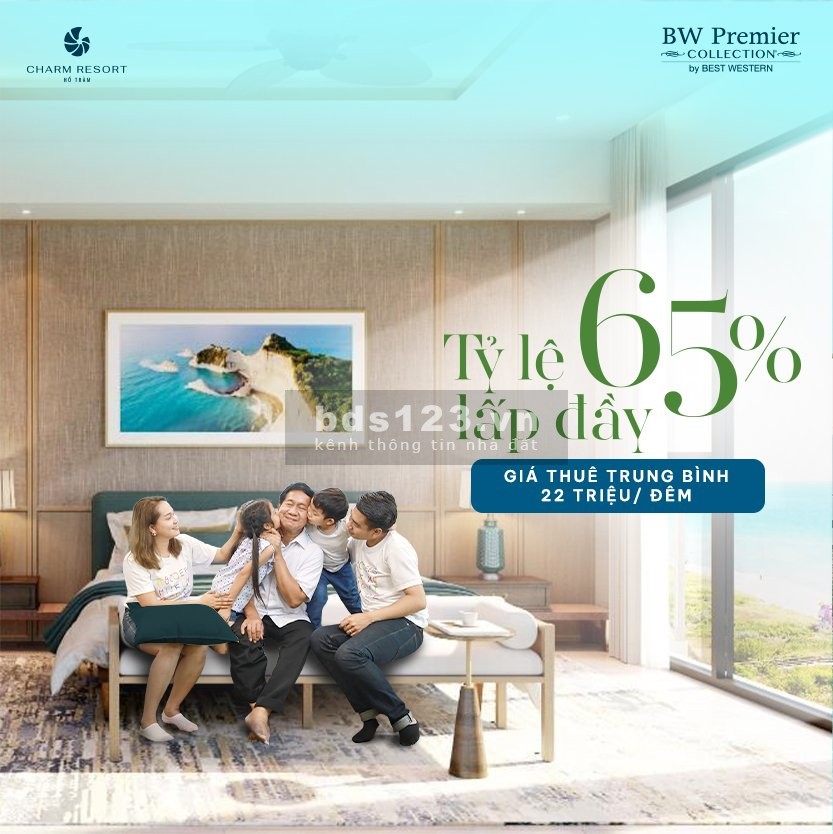 Căn hộ biển dự án Charm Resort Hồ Tràm TT trước chỉ 600tr cam kết lợi nhuận tối thiểu 19.5%