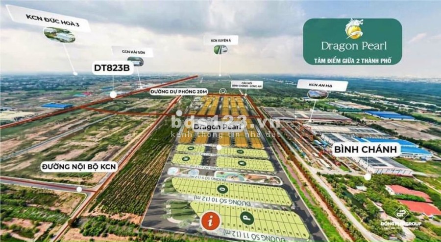 Bán lô đất giá rẻ 539 triệu, đất nền khu dân cư Đức Hòa Long An, sổ hồng riêng từng nền