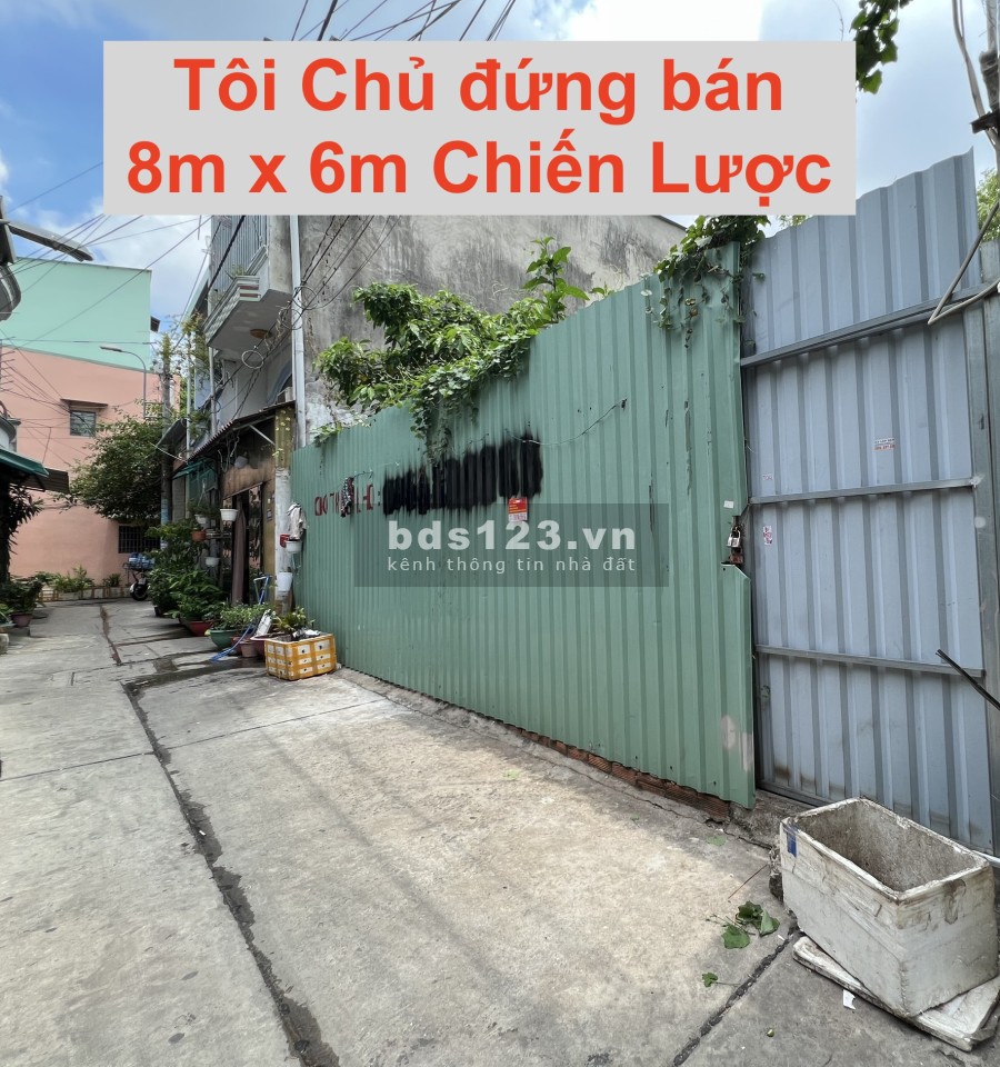 Hẻm 482/ Tỉnh Lộ 10, dtsd 8x6, giấy tờ đầy đủ, không nằm trong diện quy hoạch