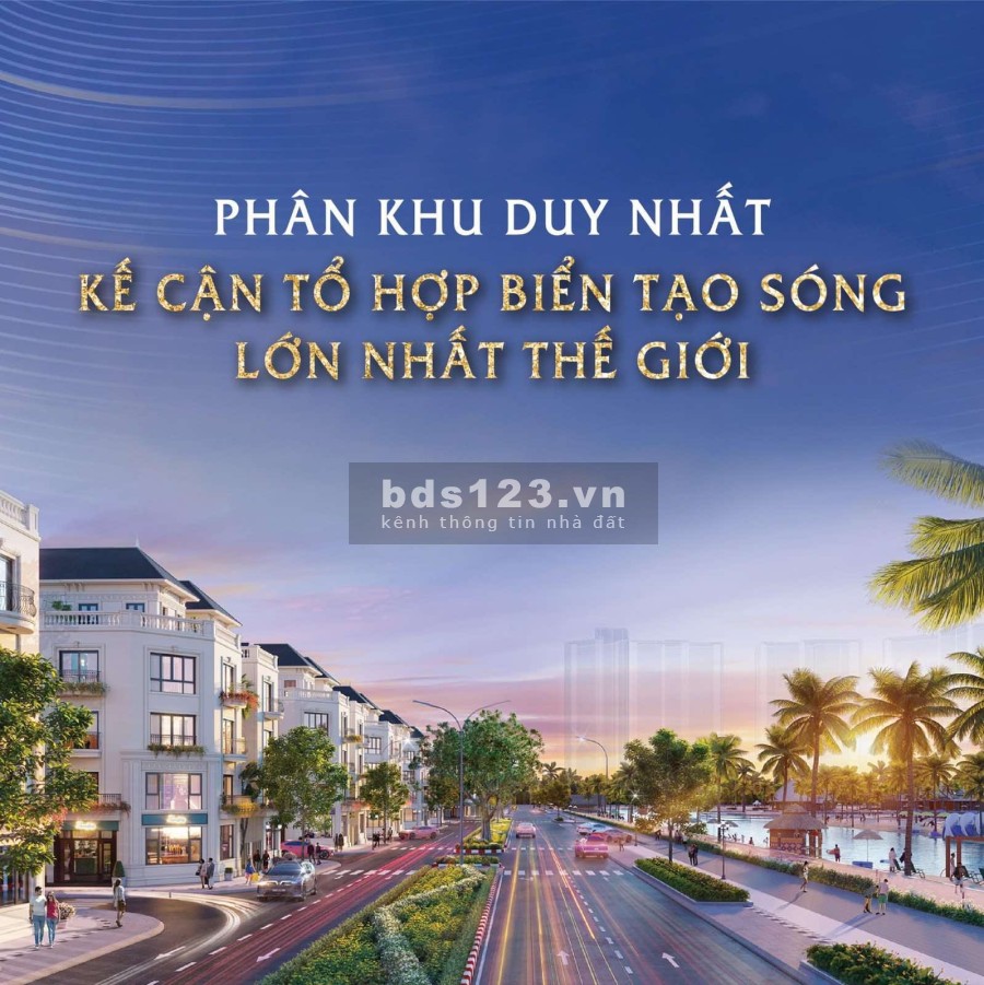 Mở bán San Hô phân khu Duy nhất kế cận tổ hợp biển tạo sóng lớn nhất thế giới, lh 0392073432