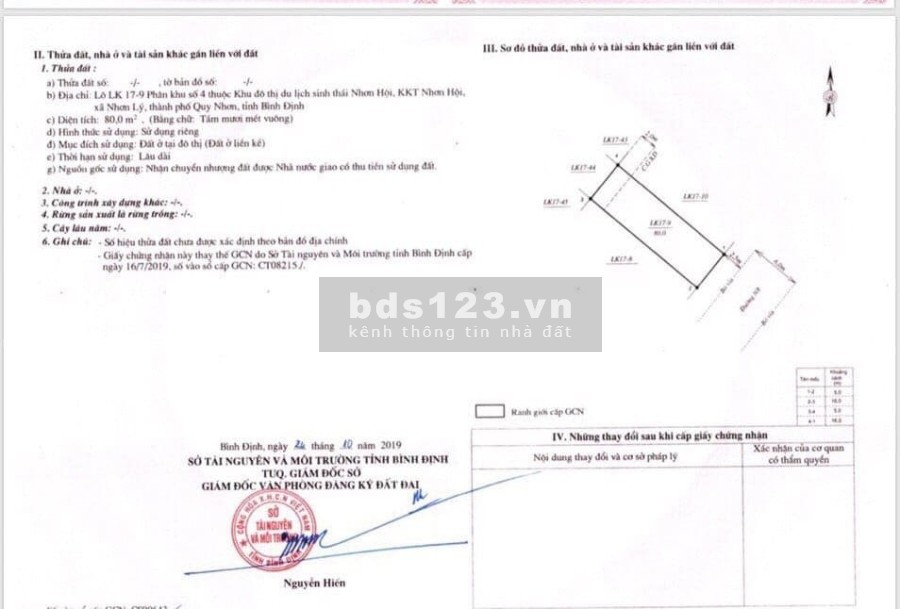 Cần bán đất nền ven biển, đã có sổ, tại tp Quy Nhơn sổ hồng lâu dài giá tốt đầu tư sinh lời